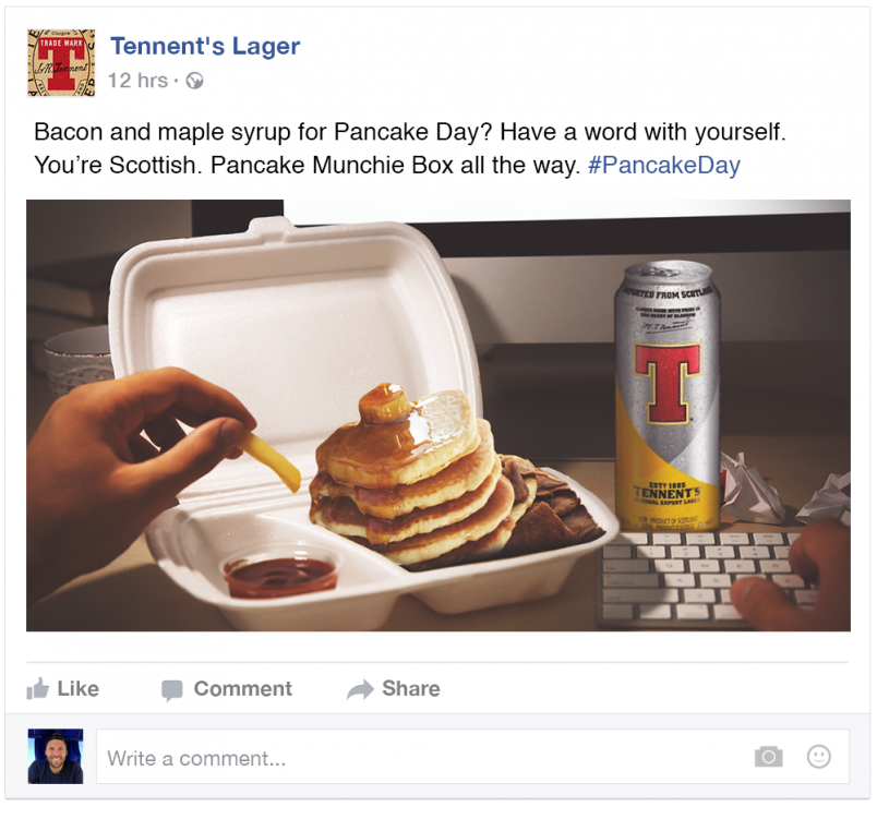 If The Lane worked on social media content for Tennent&#039;s Lager